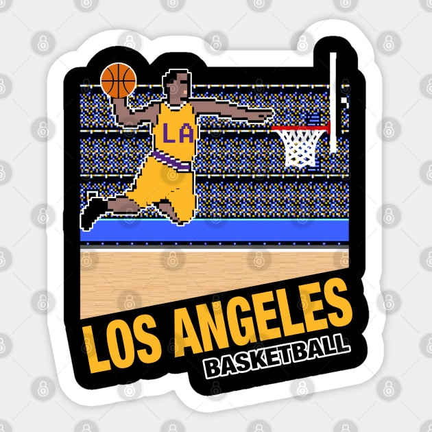 Los Angeles Basketball Sticker by MulletHappens